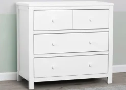 Dressers & Changing Tables|Dressers*Delta Children 3 Drawer Dresser with Interlocking Drawers Bianca White (130)