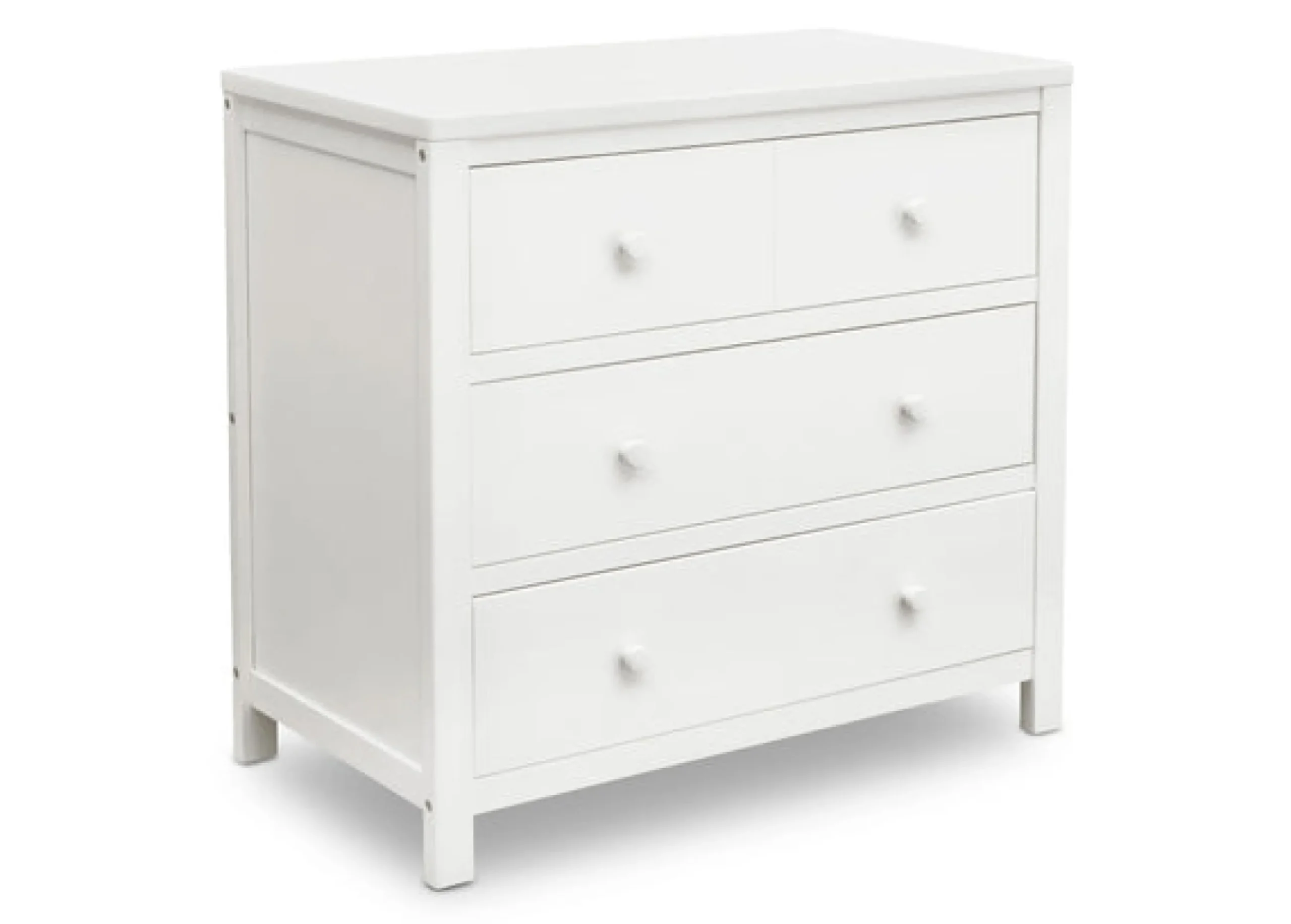 Dressers & Changing Tables|Dressers*Delta Children 3 Drawer Dresser with Interlocking Drawers Bianca White (130)