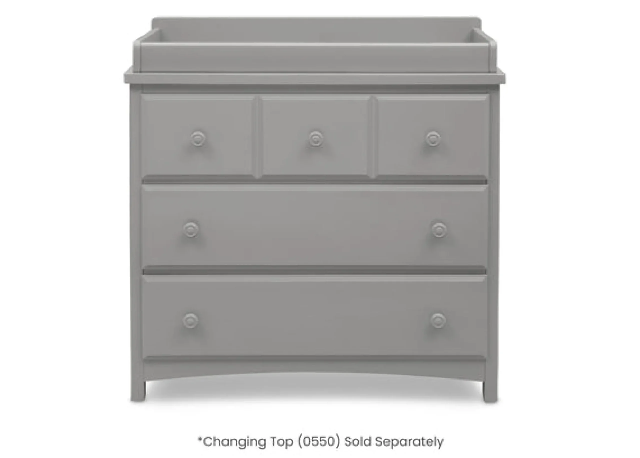 Dressers & Changing Tables|Dressers*Delta Children 3 Drawer Dresser with Interlocking Drawers Grey (026)