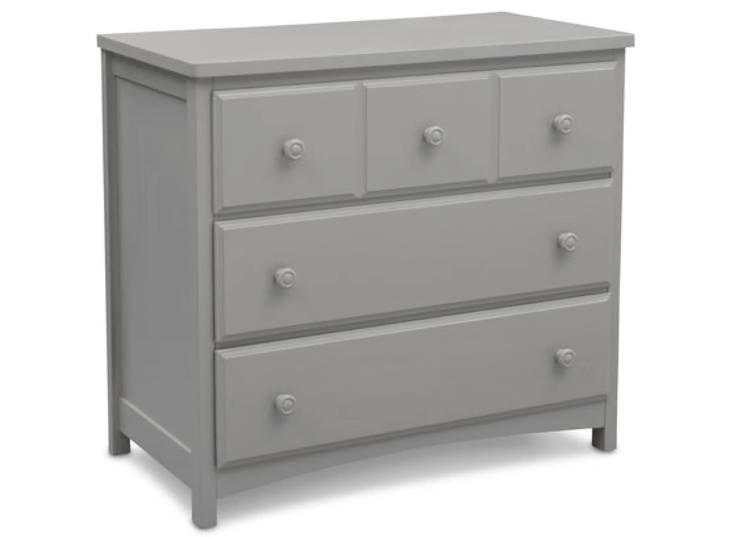 Dressers & Changing Tables|Dressers*Delta Children 3 Drawer Dresser with Interlocking Drawers Grey (026)
