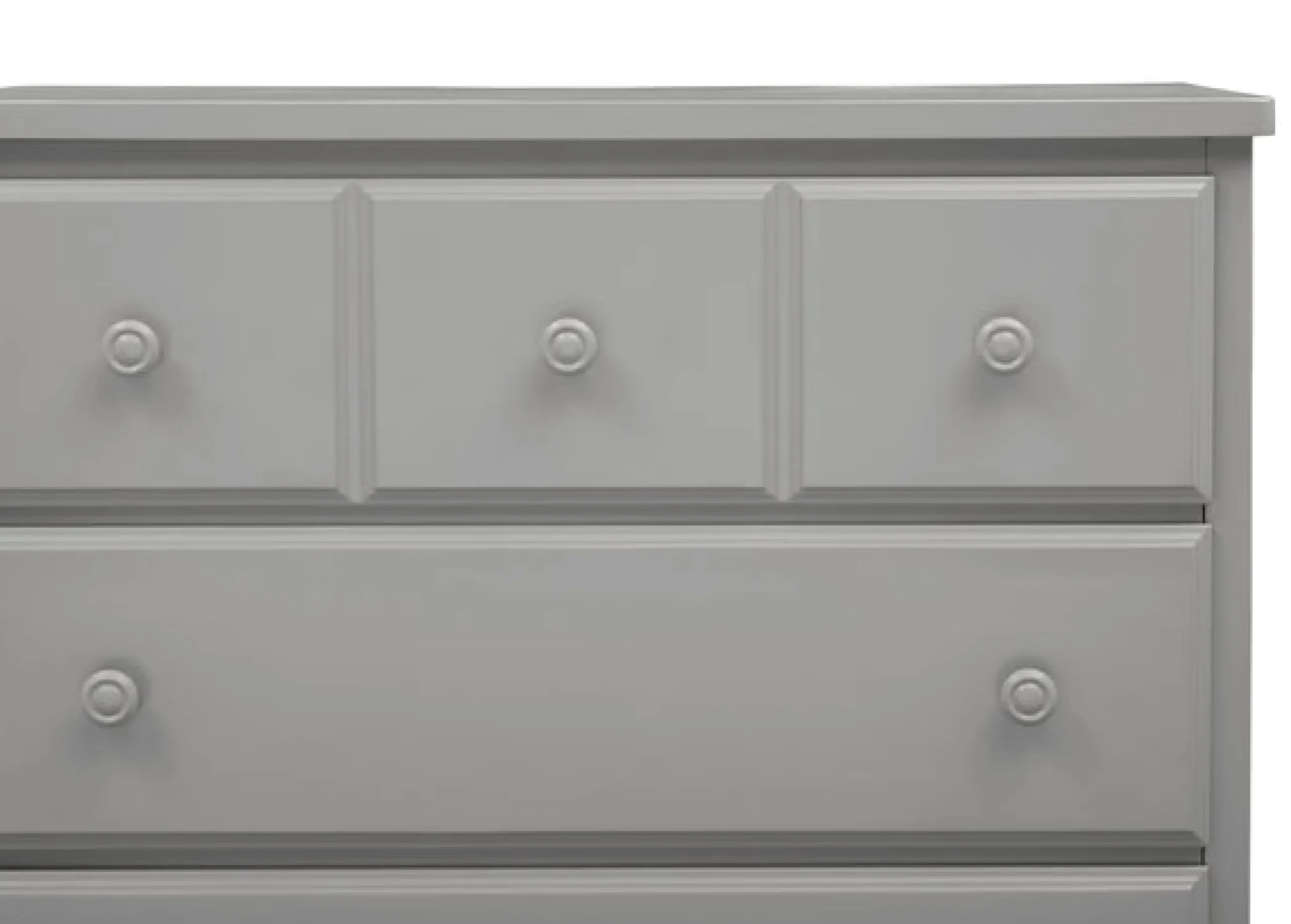 Dressers & Changing Tables|Dressers*Delta Children 3 Drawer Dresser with Interlocking Drawers Grey (026)