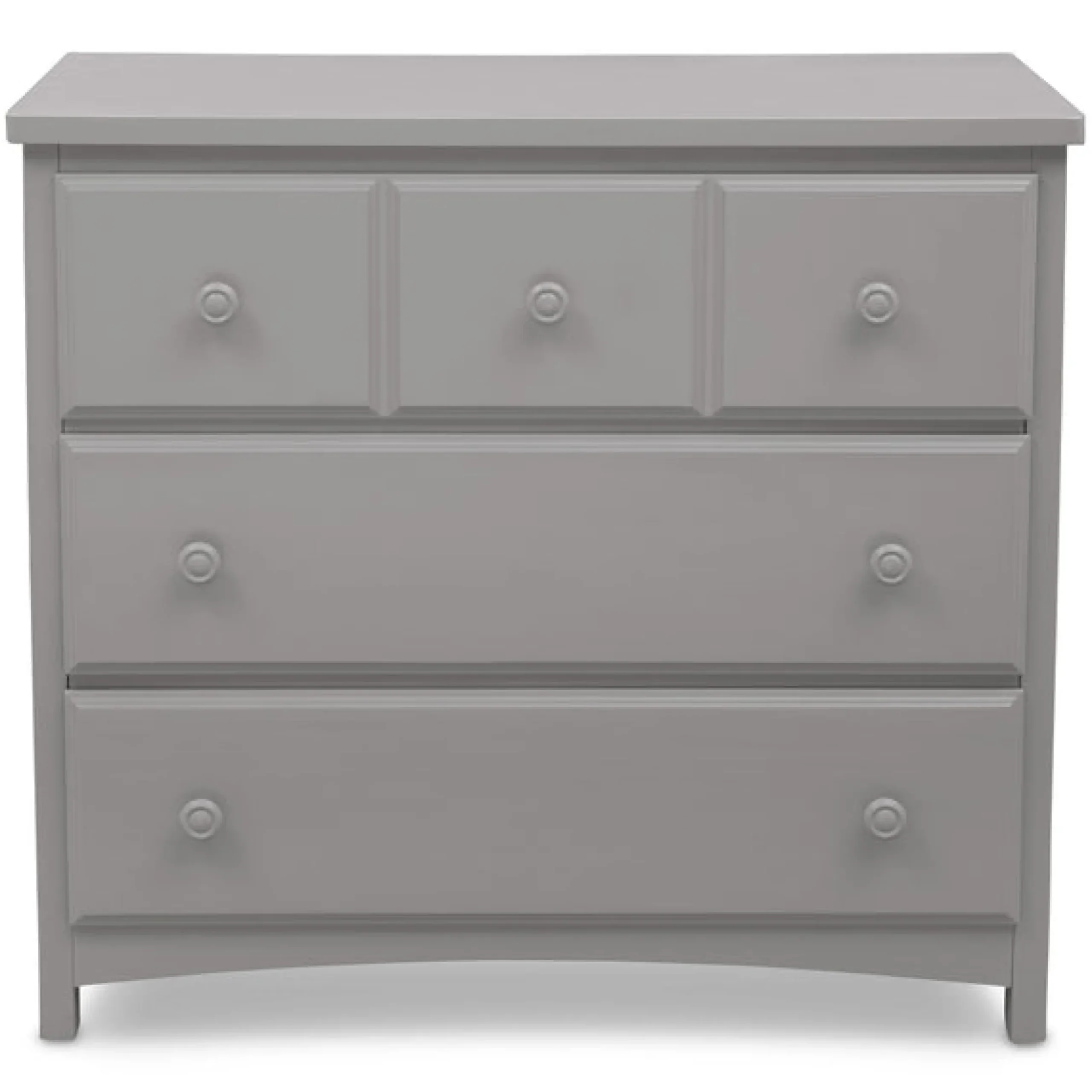Dressers & Changing Tables|Dressers*Delta Children 3 Drawer Dresser with Interlocking Drawers Grey (026)