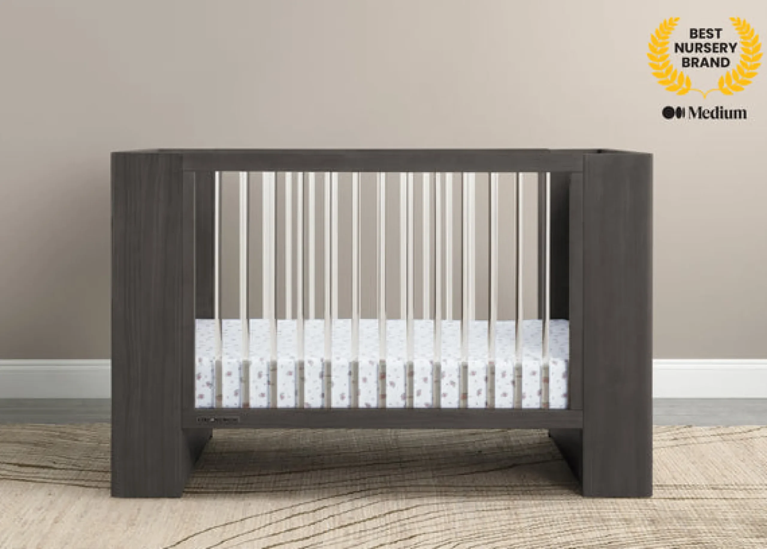 Baby Cribs*Delta Children Aerin 4-in-1 Convertible Crib Rustic Grey (084)