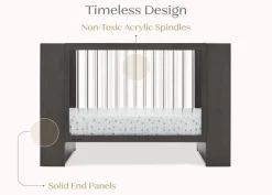 Baby Cribs*Delta Children Aerin 4-in-1 Convertible Crib Rustic Grey (084)