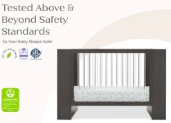 Baby Cribs*Delta Children Aerin 4-in-1 Convertible Crib Rustic Grey (084)