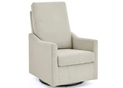 Gliders & Recliners*Delta Children Andie Nursery Glider Swivel Chair with Stain-Resistant LiveSmart Fabric Limestone (1416)