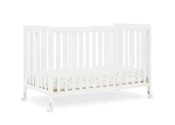 Baby Cribs*Simmons Kids Aria Full Size Portable Folding Crib Bianca White (130)