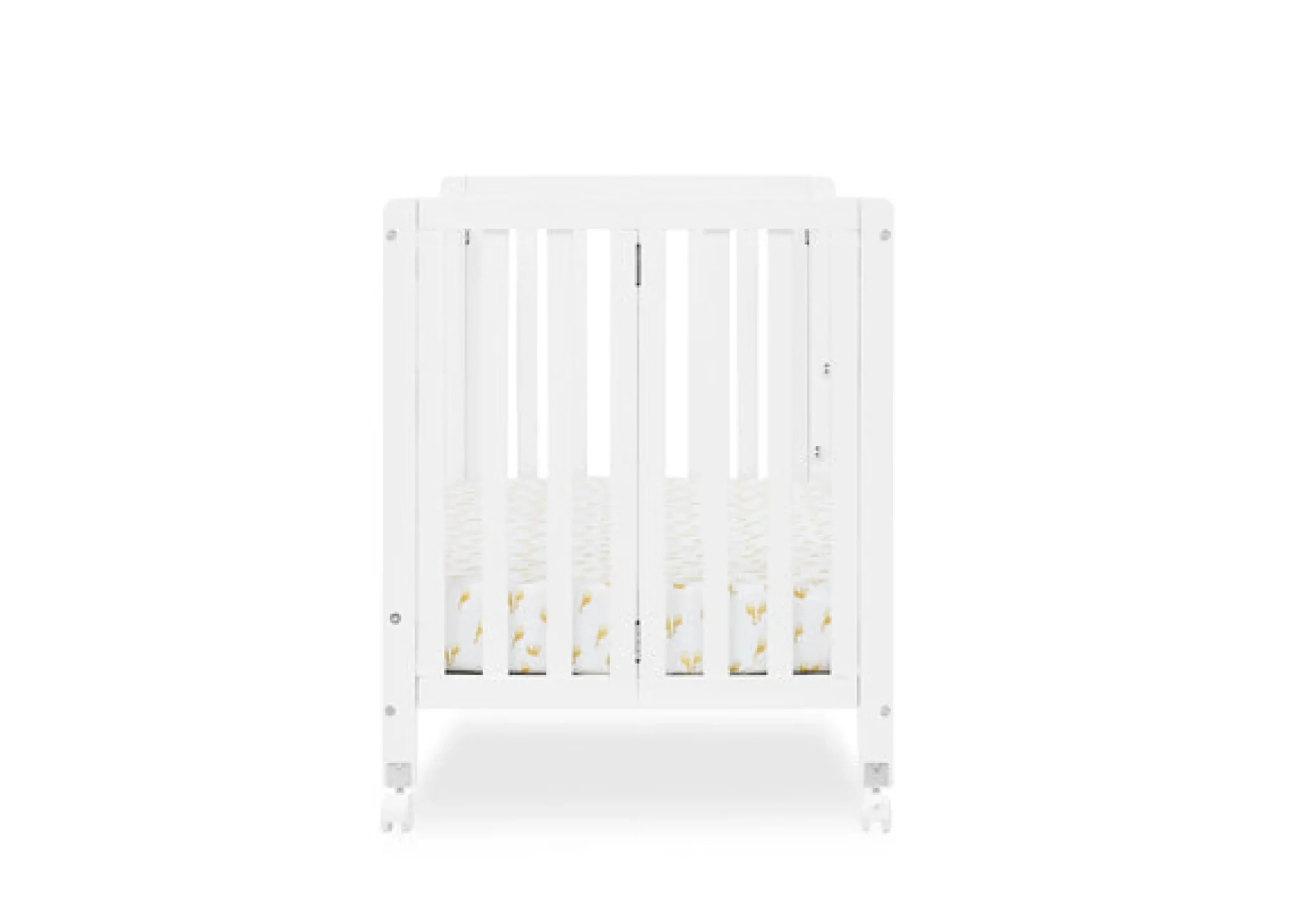 Baby Cribs*Simmons Kids Aria Full Size Portable Folding Crib Bianca White (130)