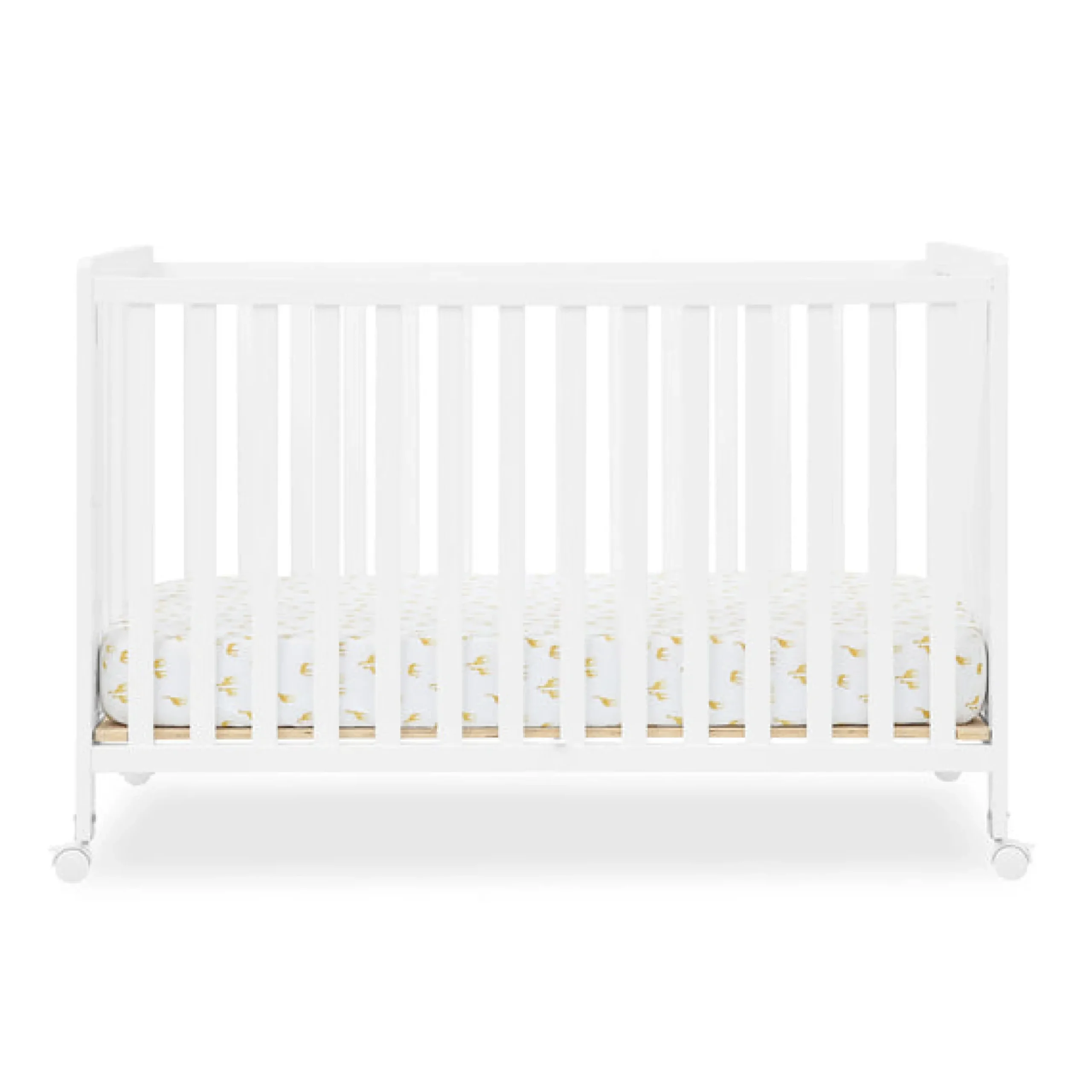Baby Cribs*Simmons Kids Aria Full Size Portable Folding Crib Bianca White (130)