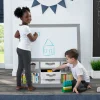 Easels|Book & Toy Storage*Delta Children At-Home Artist Center – Deluxe Double-Sided Easel & Storage Unit
