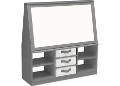 Easels|Book & Toy Storage*Delta Children At-Home Artist Center – Deluxe Double-Sided Easel & Storage Unit