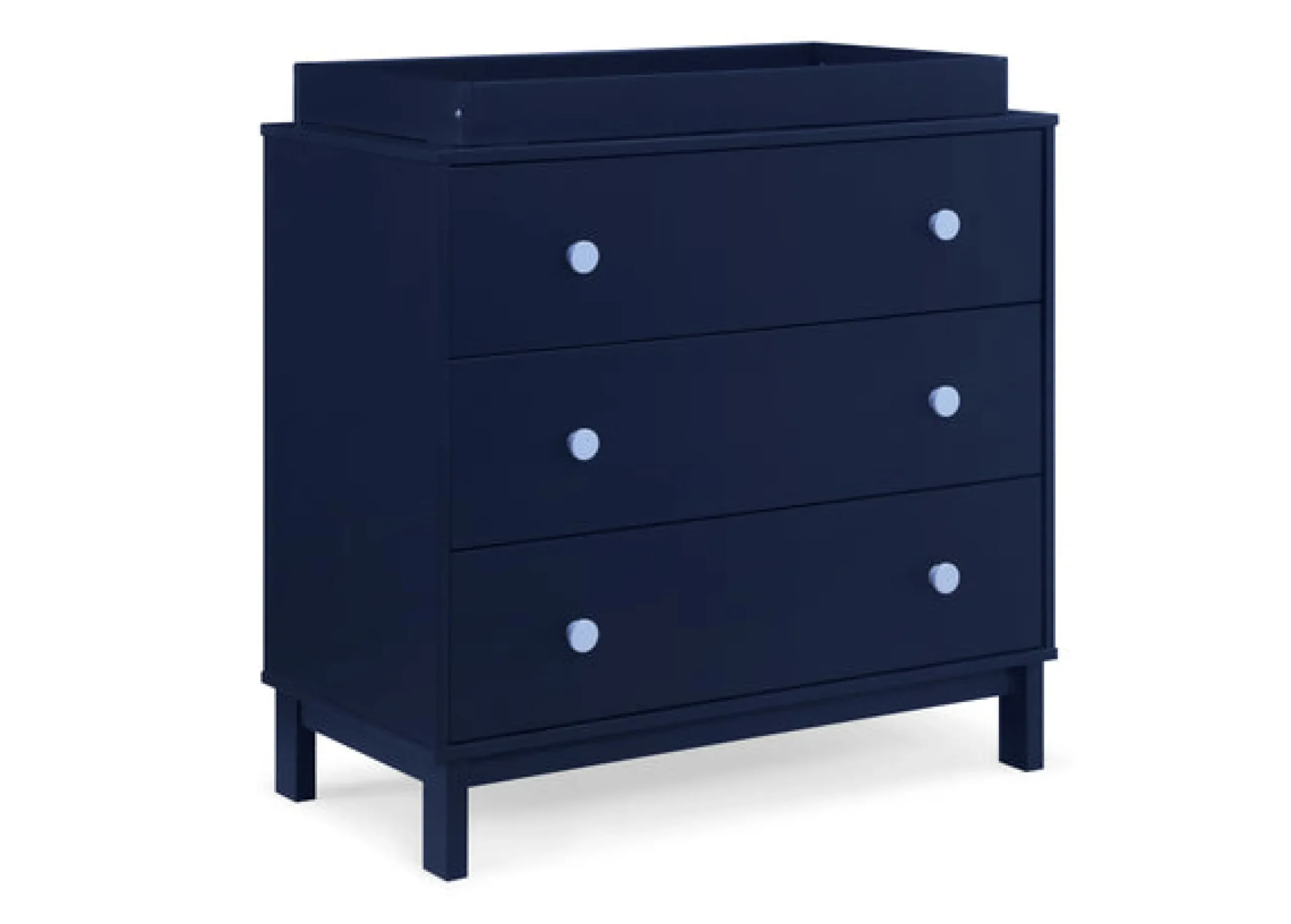 Dressers & Changing Tables|Dressers*babyGap by Delta Children babyGap Legacy 3 Drawer Dresser with Interlocking Drawers Navy with Light Blue (1476)