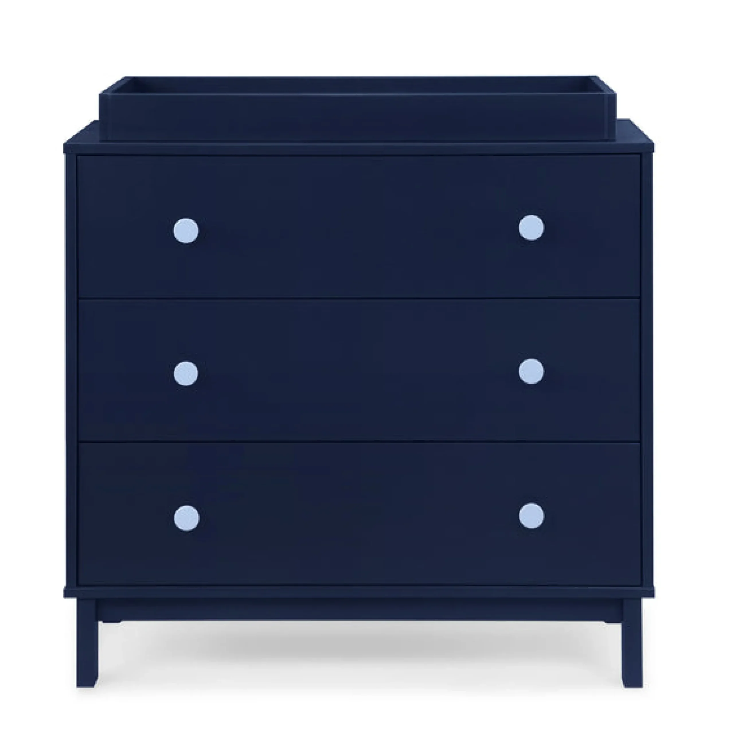 Dressers & Changing Tables|Dressers*babyGap by Delta Children babyGap Legacy 3 Drawer Dresser with Interlocking Drawers Navy with Light Blue (1476)