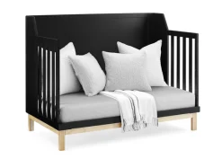 Baby Cribs*babyGap Oxford 6-in-1 Convertible Crib Ebony with Natural (1482)