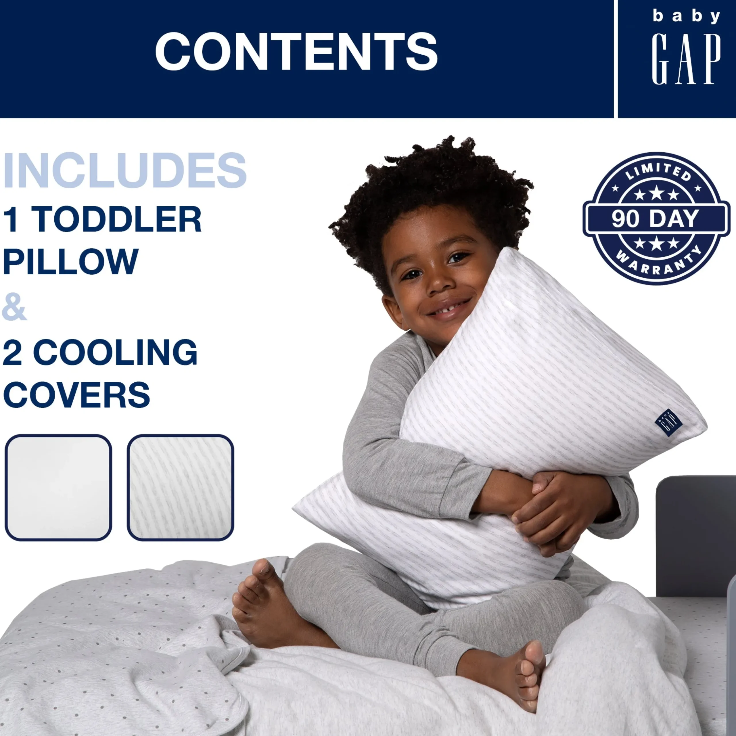Kids Accessories|Pillows*babyGap by Delta Children babyGap Toddler Pillow with 2 Cooling Covers