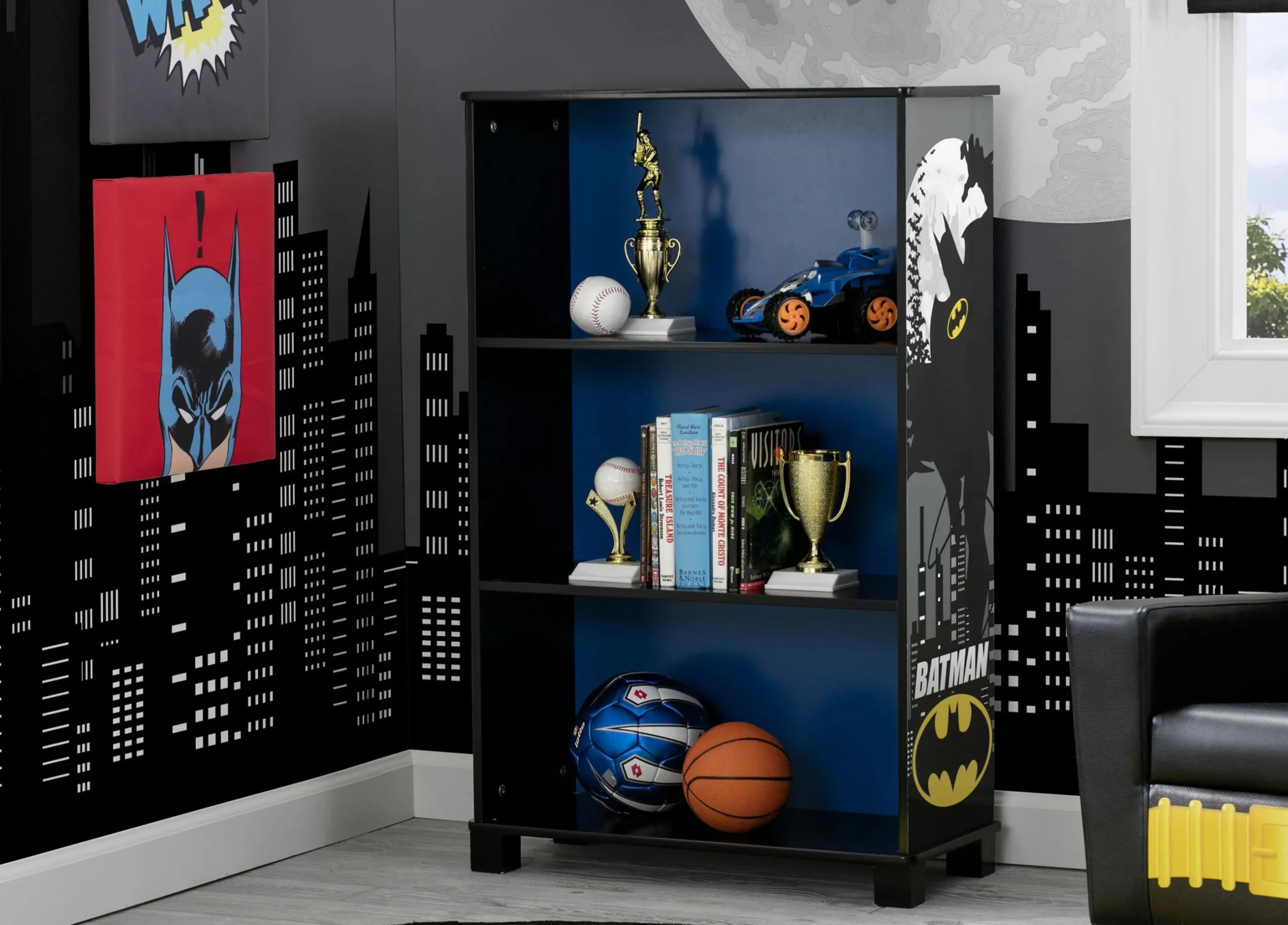 Toy Storage & Bookcases|Shop By Character*Delta Children Batman Deluxe 3-Shelf Bookcase