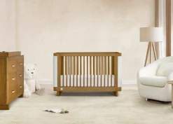 Baby Cribs*babyGap by Delta Children Callie 4-in-1 Upholstered Crib Acorn with White Boucle (1551)