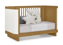 Baby Cribs*babyGap by Delta Children Callie 4-in-1 Upholstered Crib Acorn with White Boucle (1551)