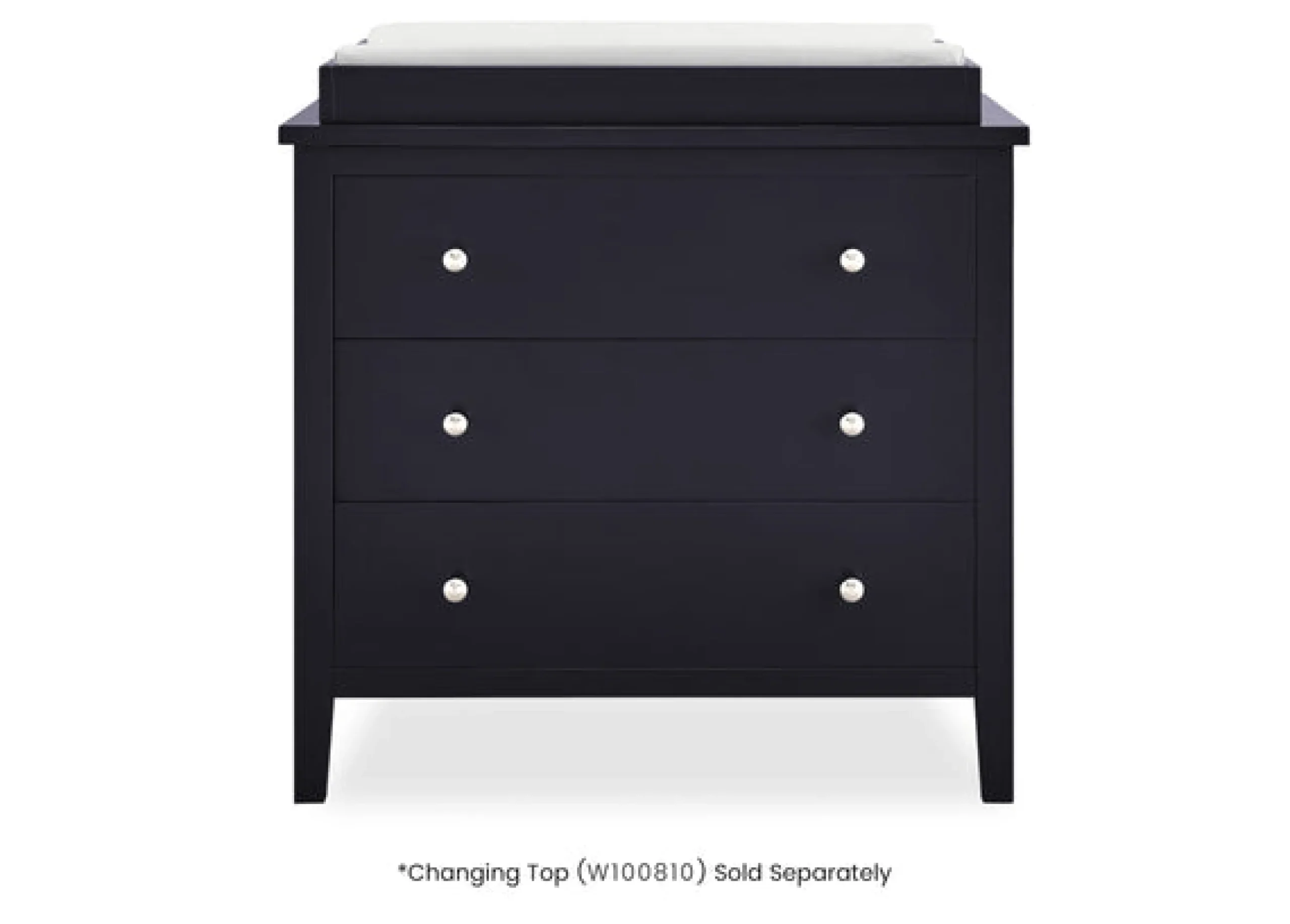 Dressers & Changing Tables|Dressers*Delta Children Campbell 3 Drawer Dresser Midnight Grey (1360)