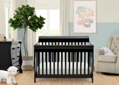 Baby Cribs*Delta Children Canton 4-in-1 Crib Ebony (0011)