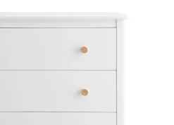 Dressers & Changing Tables|Dressers*Delta Children Casey 3 Drawer Dresser with Interlocking Drawers Bianca White with Natural (123)