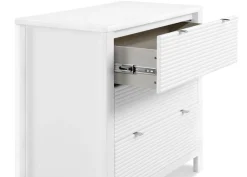 Dressers & Changing Tables|Dressers*Delta Children Cassie 3 Drawer Dresser with Changing Top Bianca White (130)