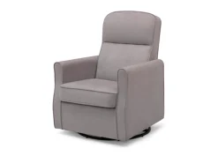 Gliders & Recliners*Delta Children Clair Slim Nursery Glider Swivel Rocker Chair Dove Grey (034)