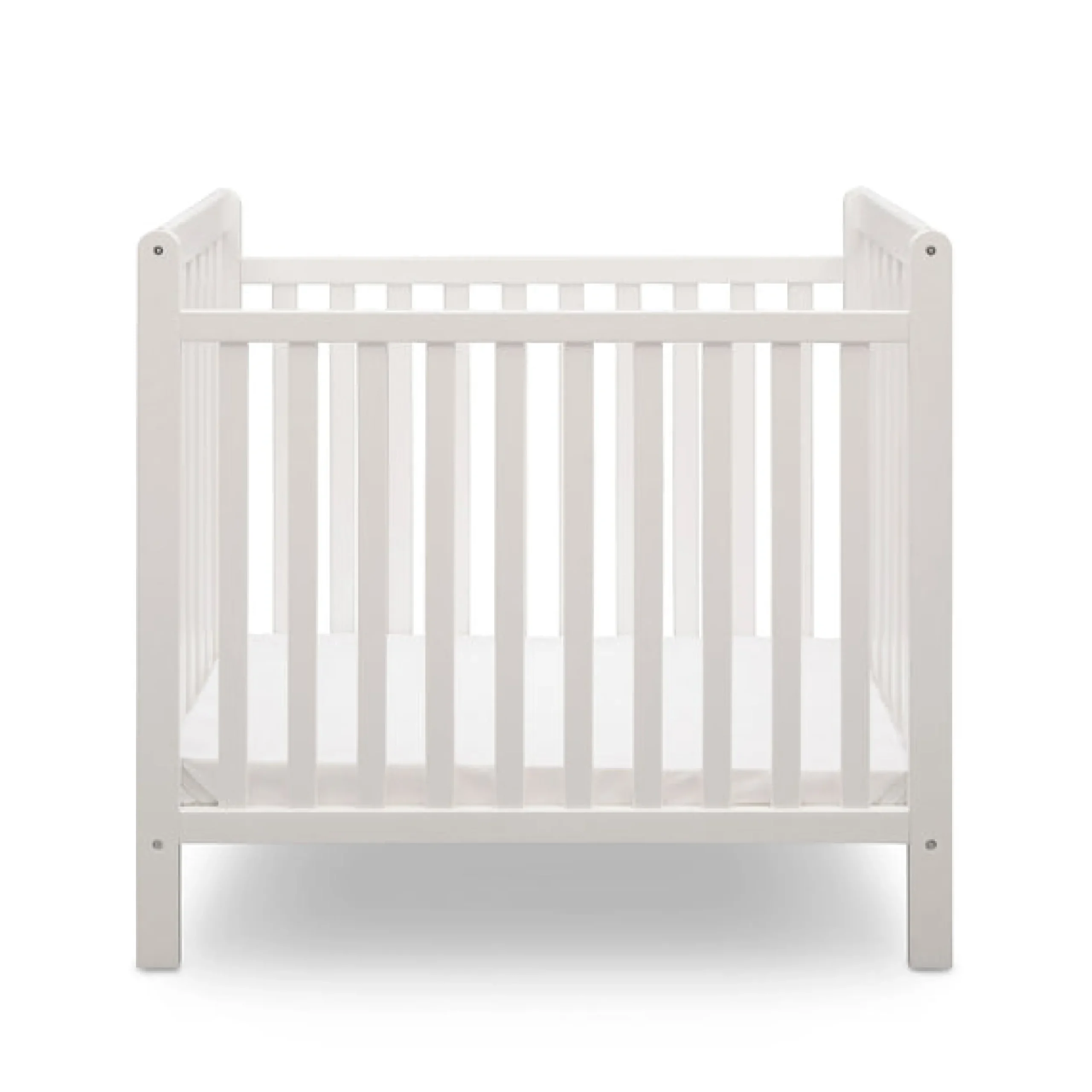 Baby Cribs*Delta Children Classic Mini Crib with 2.75-inch Mattress - Convertible to Twin Bed Bianca White (130)
