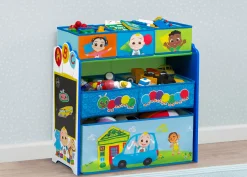 Toy Storage & Bookcases|Book & Toy Storage*Delta Children CoComelon 6 Bin Design and Store Toy Organizer