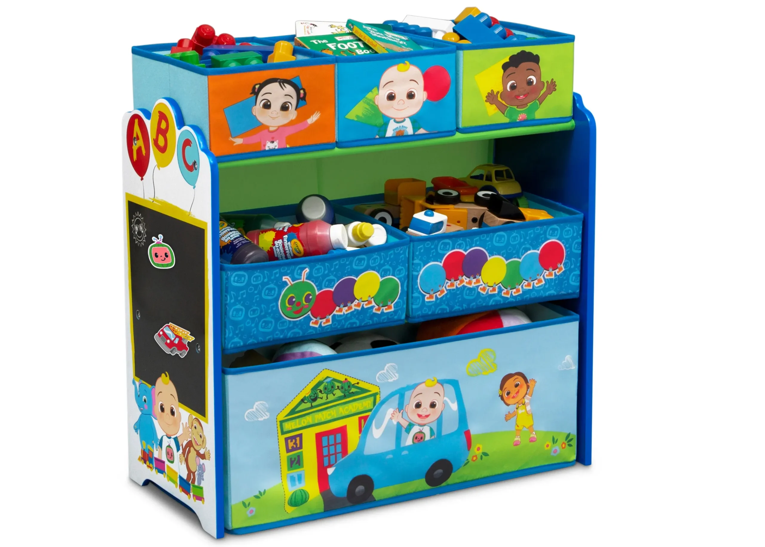 Toy Storage & Bookcases|Book & Toy Storage*Delta Children CoComelon 6 Bin Design and Store Toy Organizer