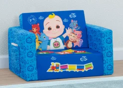 Kids’ Chairs*Delta Children CoComelon Cozee Flip-Out Chair - 2-in-1 Convertible Sofa to Lounger for Kids