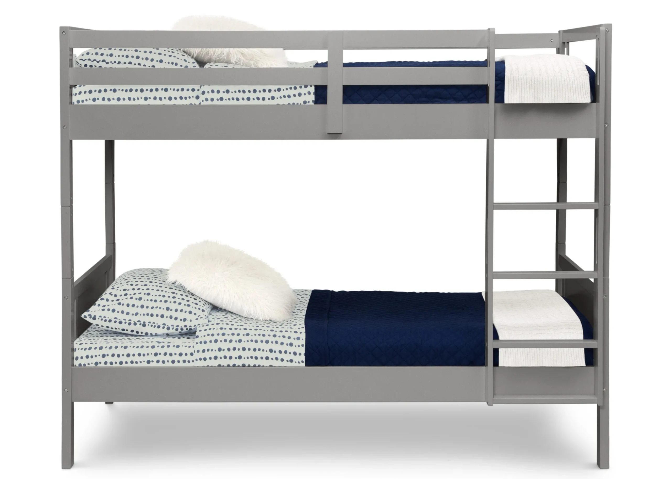Twin Beds*Delta Children Convertible Twin Bunk Bed with Ladder and Guardrails