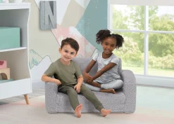 Kids’ Chairs|Play Couches*Delta Children Cozee Flip-Out Sherpa 2-in-1 Convertible Sofa to Lounger for Kids