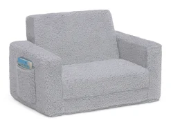 Kids’ Chairs*Delta Children Cozee Flip-Out Sherpa 2-in-1 Convertible Chair to Lounger for Kids