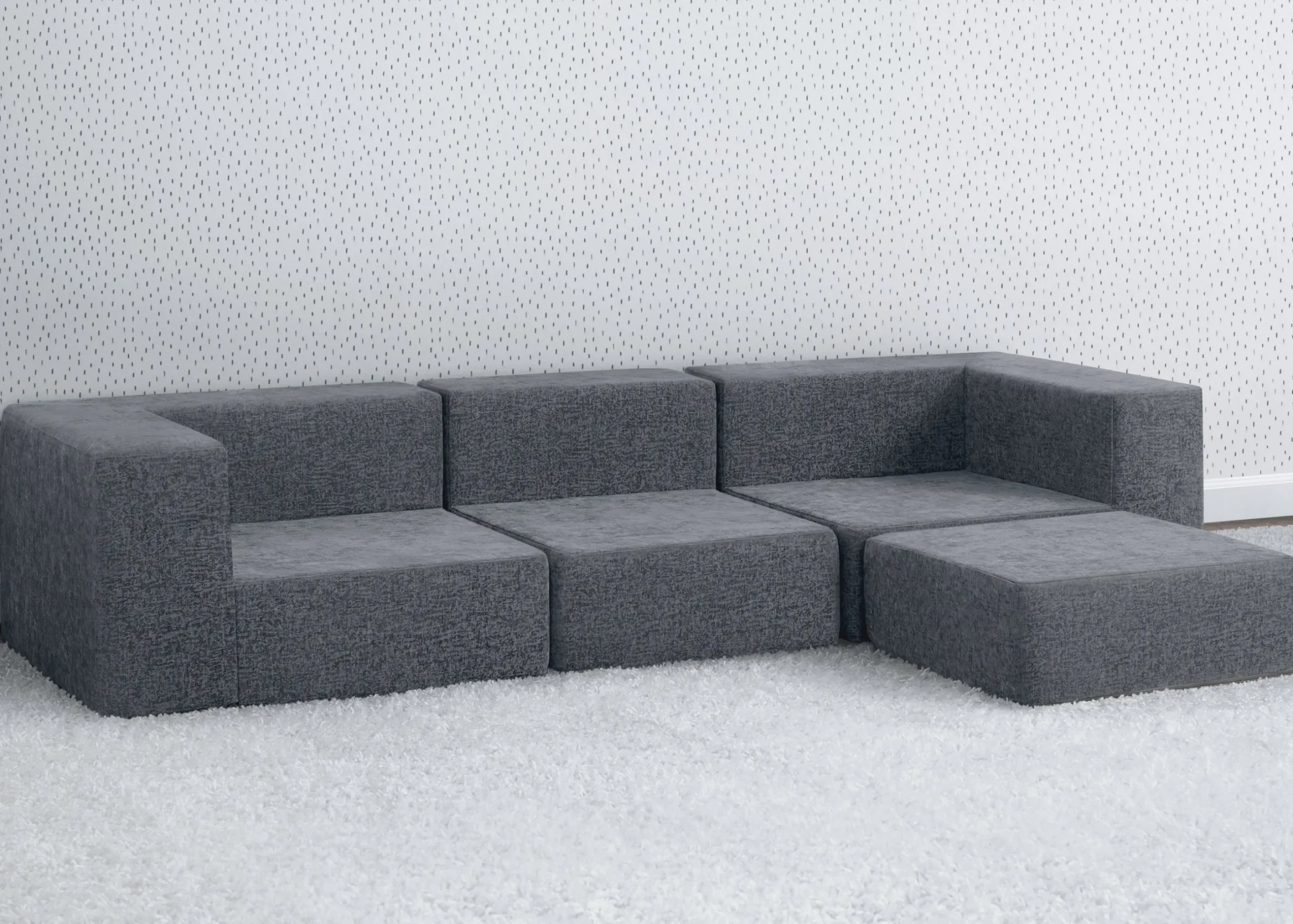 Kids’ Chairs|Playhouses*Delta Children Cozee 4-Piece Sectional Sofa Set
