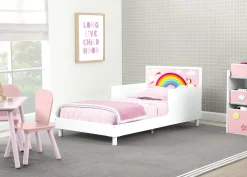 Toddler Beds*Delta Children Dreamer Toddler Bed (Choose from Dinosaur or Rainbow Headboard Stickers)