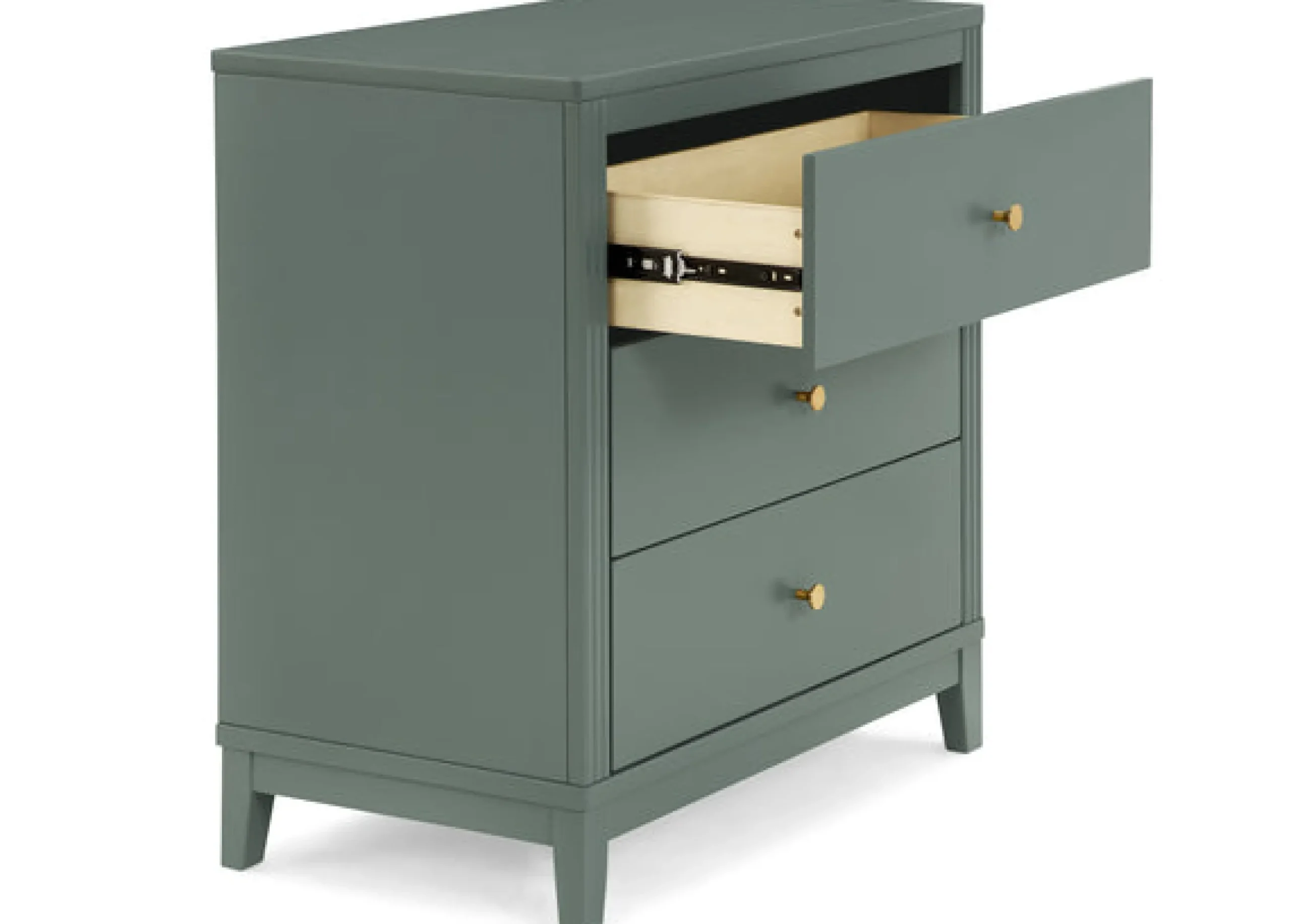 Dressers & Changing Tables|Dressers*Delta Children Eloise 3 Drawer Dresser with Changing Top and Interlocking Drawers Grassy Glen (357)