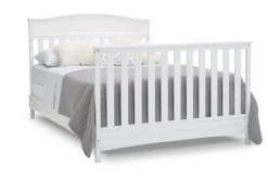 Baby Cribs*Delta Children Emery 4-in-1 Convertible Crib White (100)