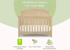 Baby Cribs*Simmons Kids Emma Crib 'N' More Natural Sandstone (1544)