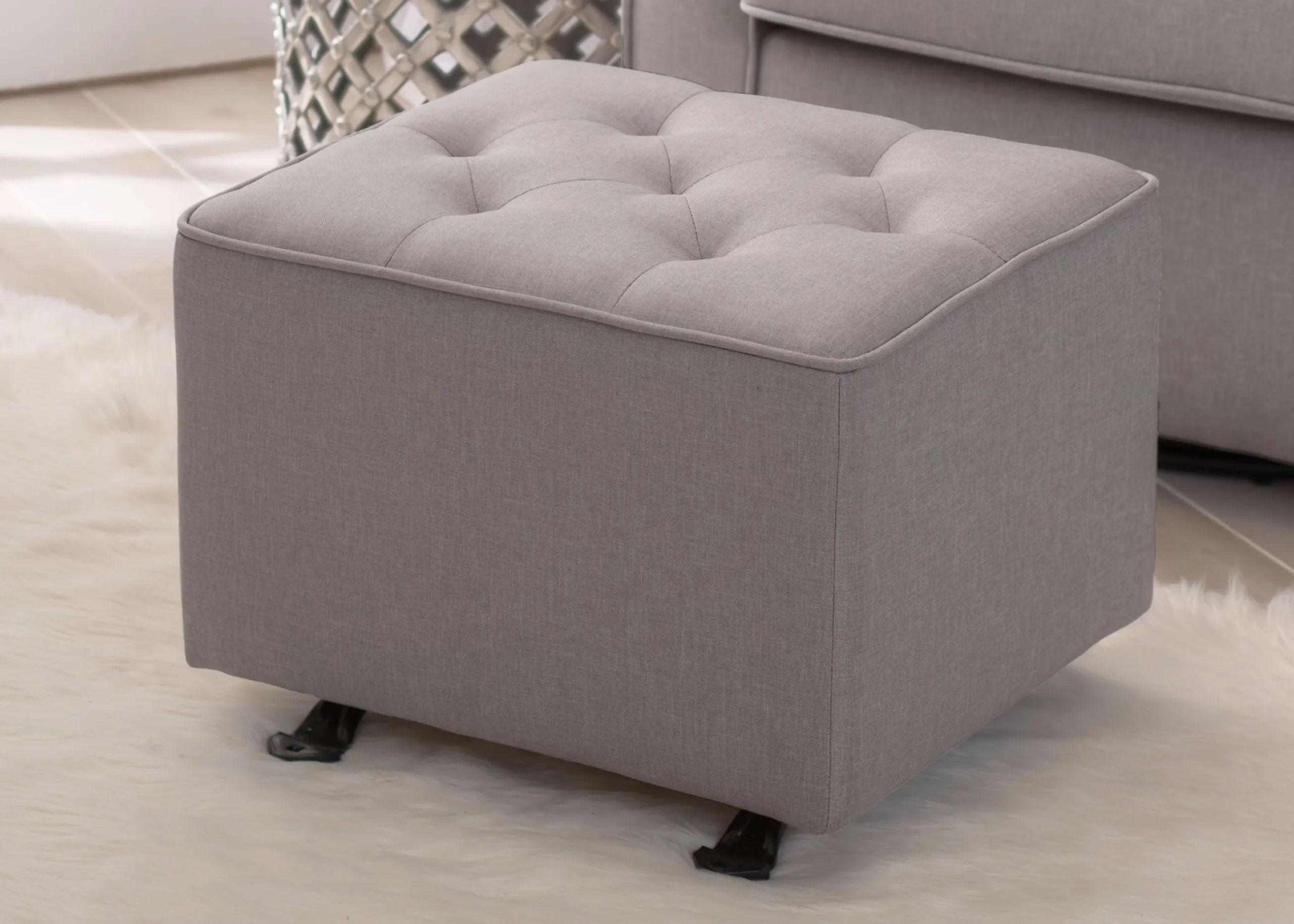 Gliders & Recliners*Delta Children Emma Diamond Tufted Nursery Gliding Ottoman