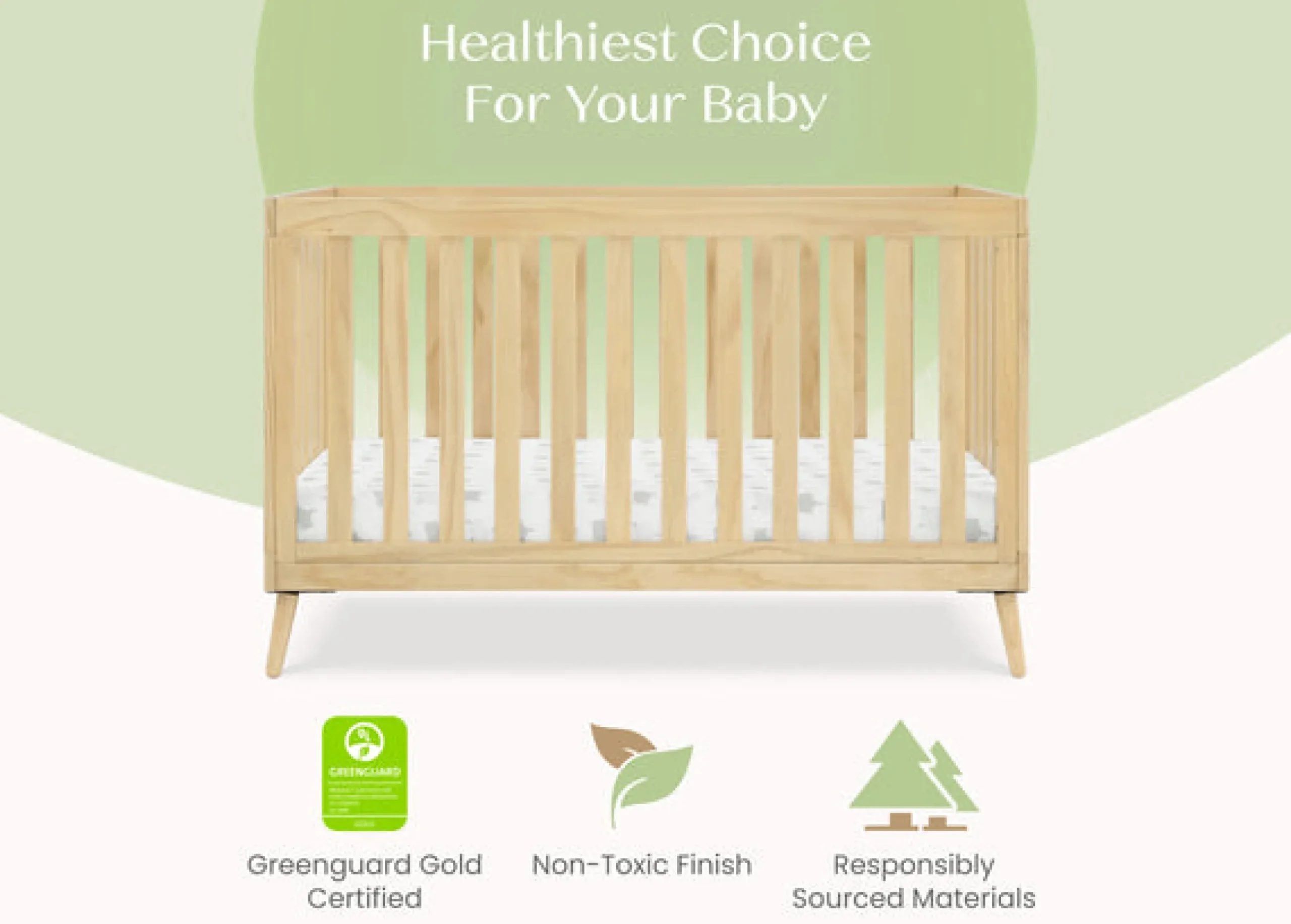 Baby Cribs*Delta Children Essex 4-in-1 Convertible Crib Natural (746)