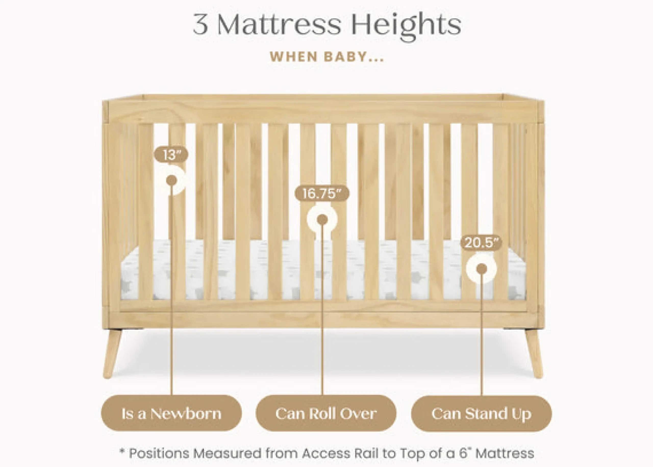 Baby Cribs*Delta Children Essex 4-in-1 Convertible Crib Natural (746)