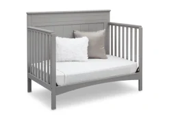 Baby Cribs*Delta Children Fancy 4-in-1 Convertible Crib Grey (026)