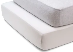 Crib Sheets & Bedding|Crib Sheets & Bedding*Delta Children Fitted Crib Sheets - 2 Pack, White & Heather Grey