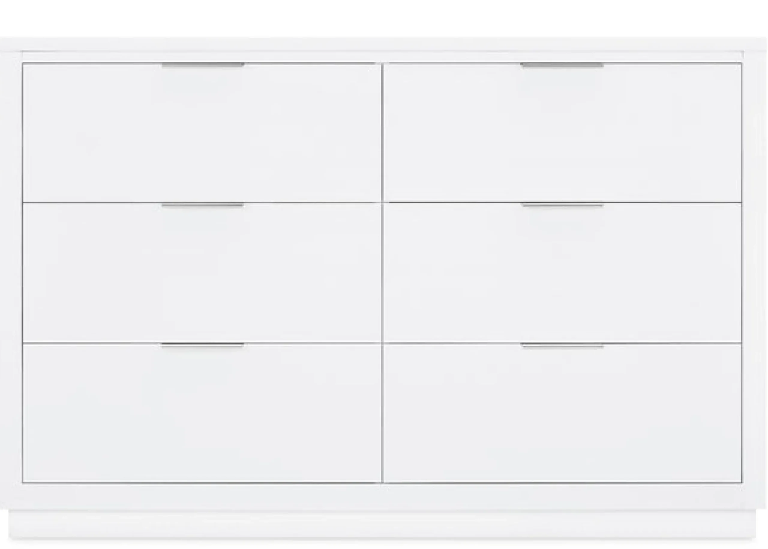 Dressers & Changing Tables|Dressers*Delta Children Forever 6 Drawer Dresser with Interlocking Drawers - Classic Collection Bianca White (130)