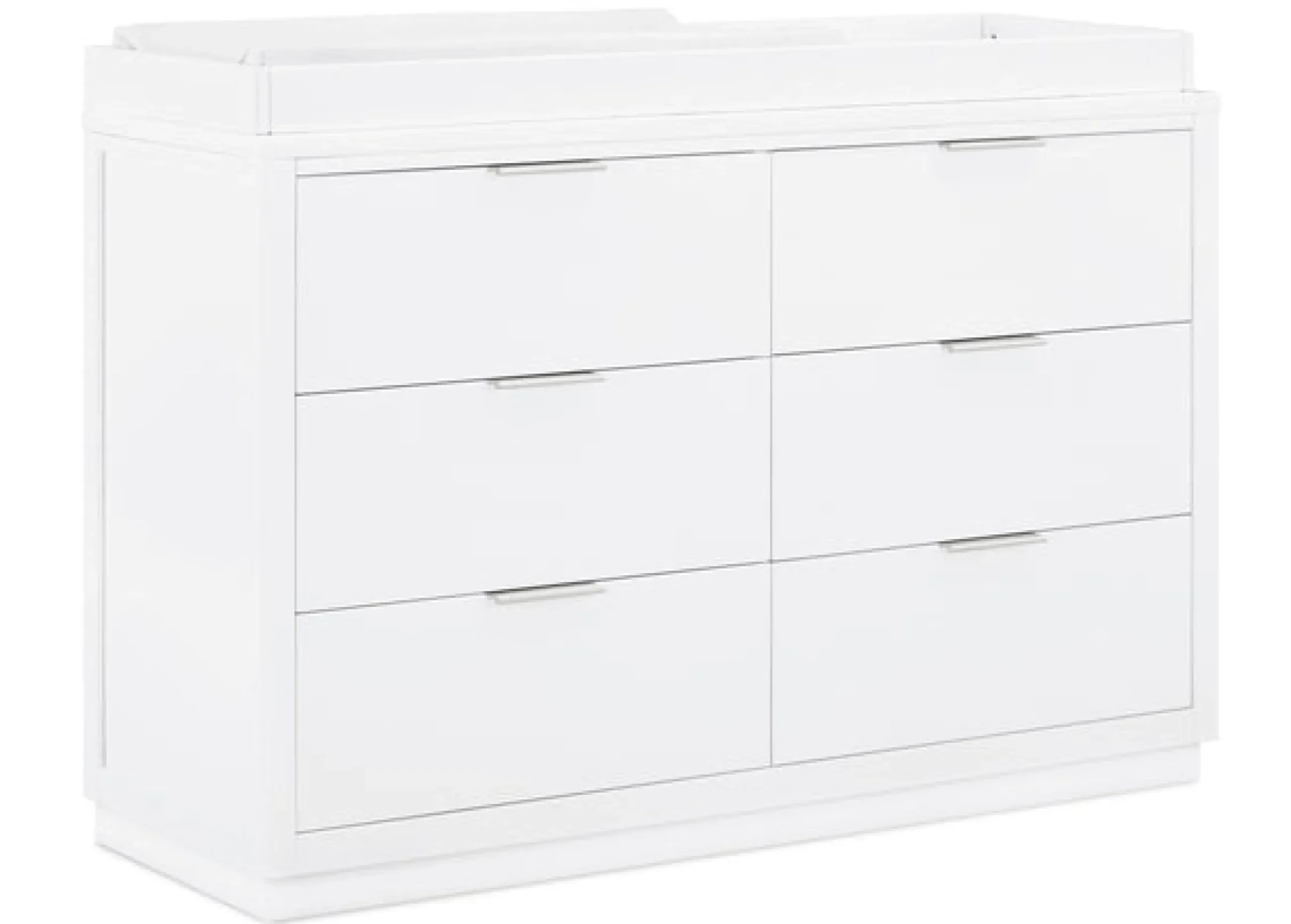 Dressers & Changing Tables|Dressers*Delta Children Forever 6 Drawer Dresser with Interlocking Drawers - Classic Collection Bianca White (130)