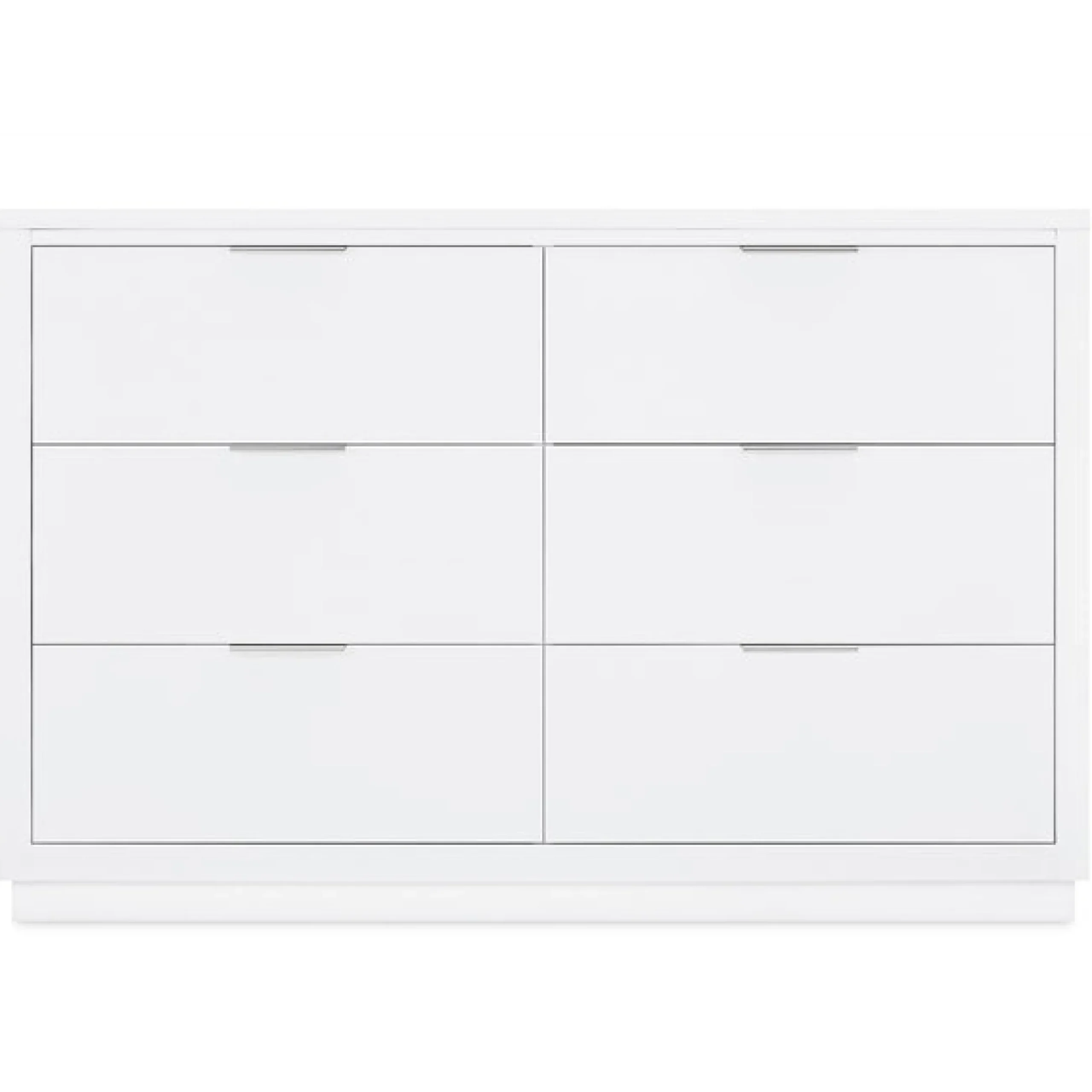 Dressers & Changing Tables|Dressers*Delta Children Forever 6 Drawer Dresser with Interlocking Drawers - Classic Collection Bianca White (130)