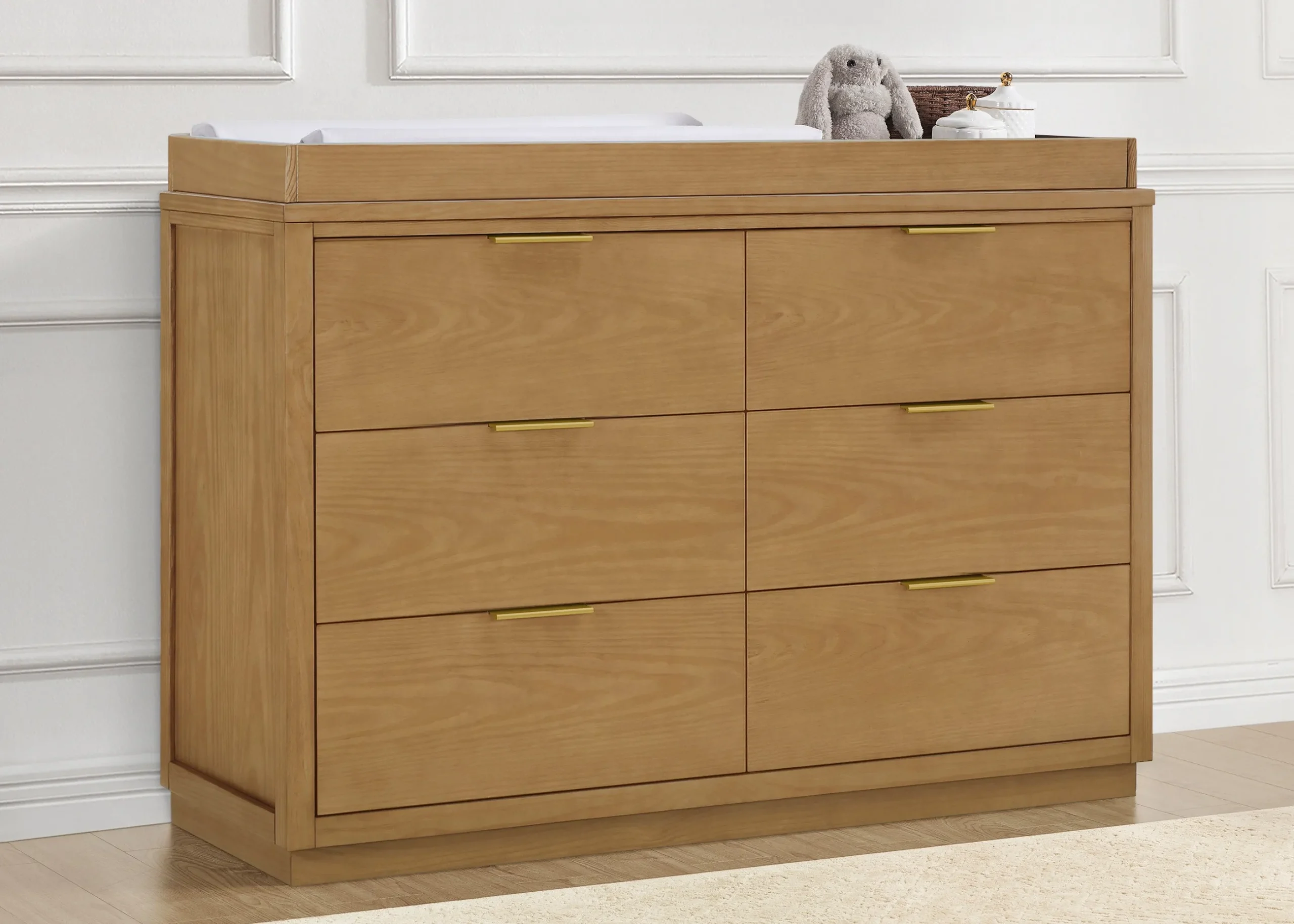 Dressers & Changing Tables|Dressers*Delta Children Forever 6 Drawer Dresser with Interlocking Drawers - Naturals Collection