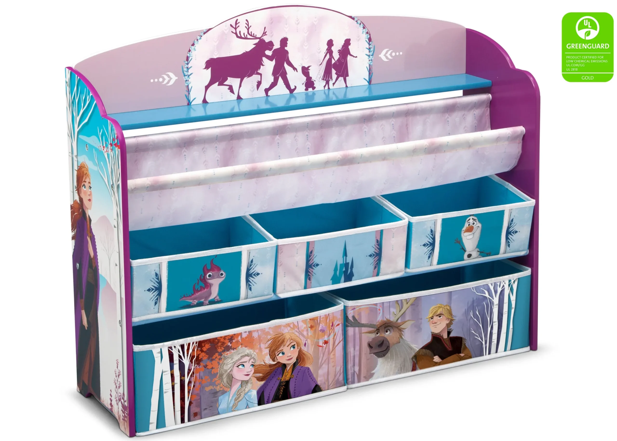 Toy Storage & Bookcases|Book & Toy Storage*Delta Children Frozen II Deluxe Toy and Book Organizer