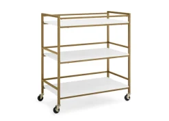 Dressers & Changing Tables|Dressers*Delta Children Jade Changing Table White Melamine with Melted Bronze (1503)